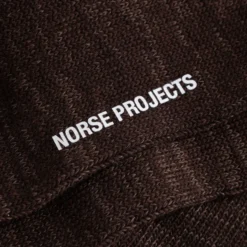 Norse Projects - Chaussettes Bykle Twist - Marron