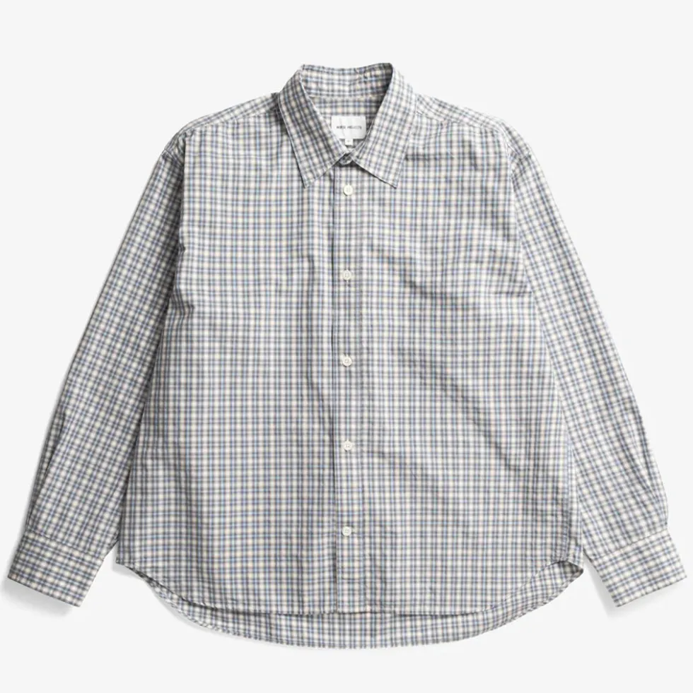 Norse Projects - Chemise Falster - Cerulean