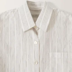 Nothing Written - Chemise en coton rayé Timon - Ivoire
