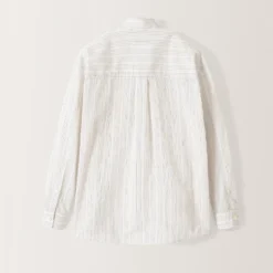 Nothing Written - Chemise en coton rayé Timon - Ivoire