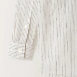 Nothing Written - Chemise en coton rayé Timon - Ivoire