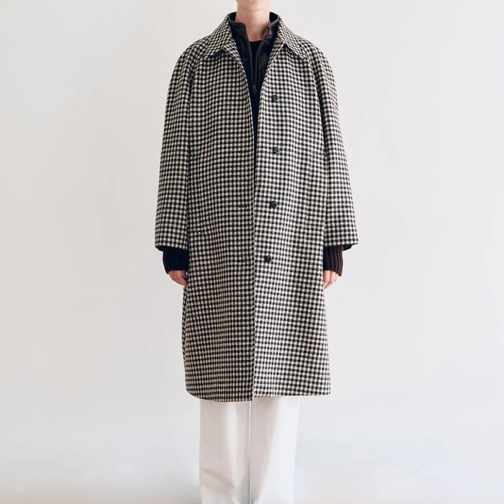 Nothing Written - Manteau Balmacan - Carreaux Marron