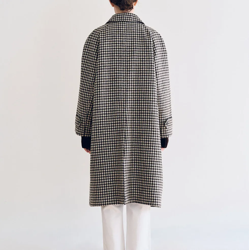 Nothing Written - Manteau Balmacan - Carreaux Marron
