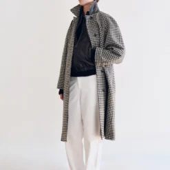 Nothing Written - Manteau Balmacan - Carreaux Marron