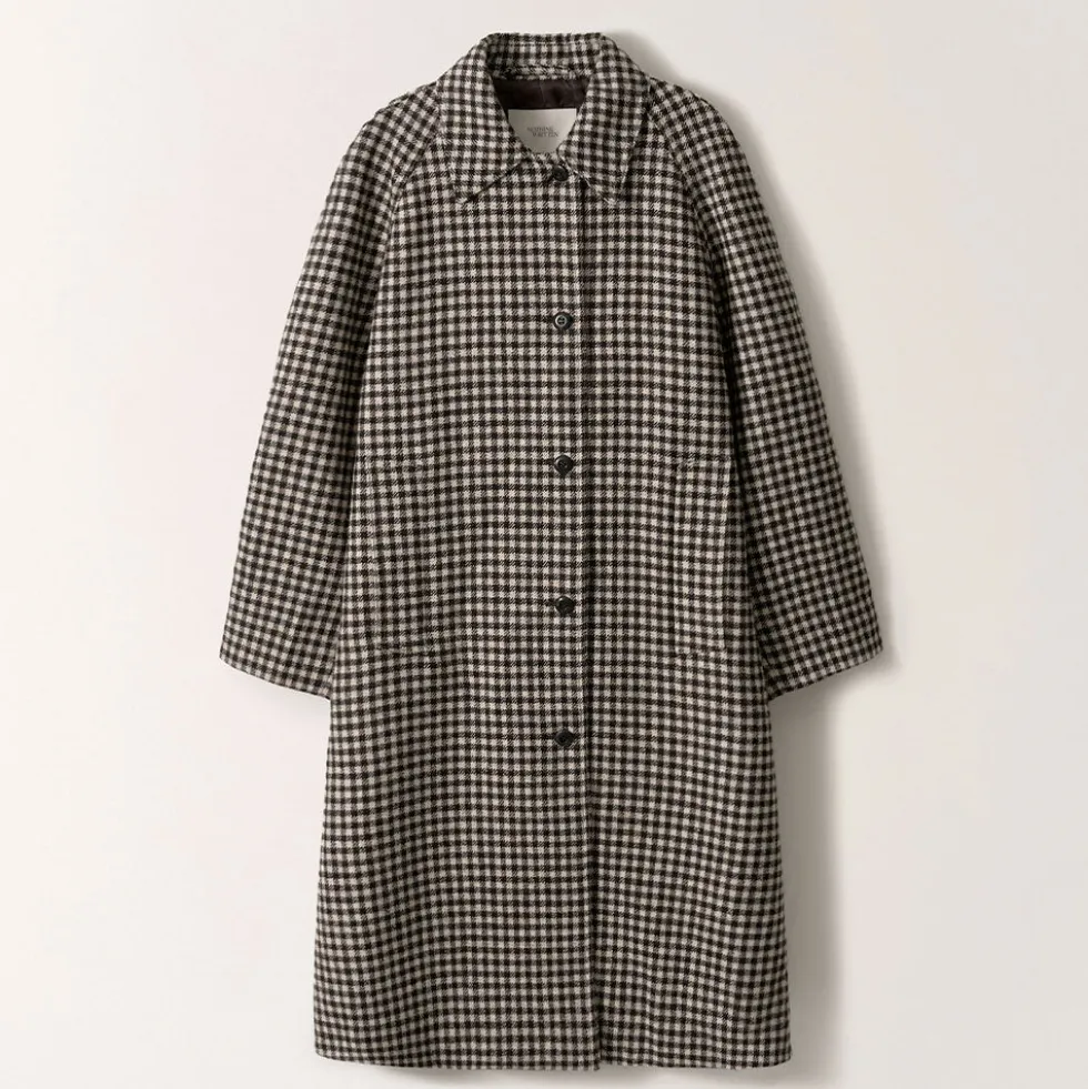 Nothing Written - Manteau Balmacan - Carreaux Marron