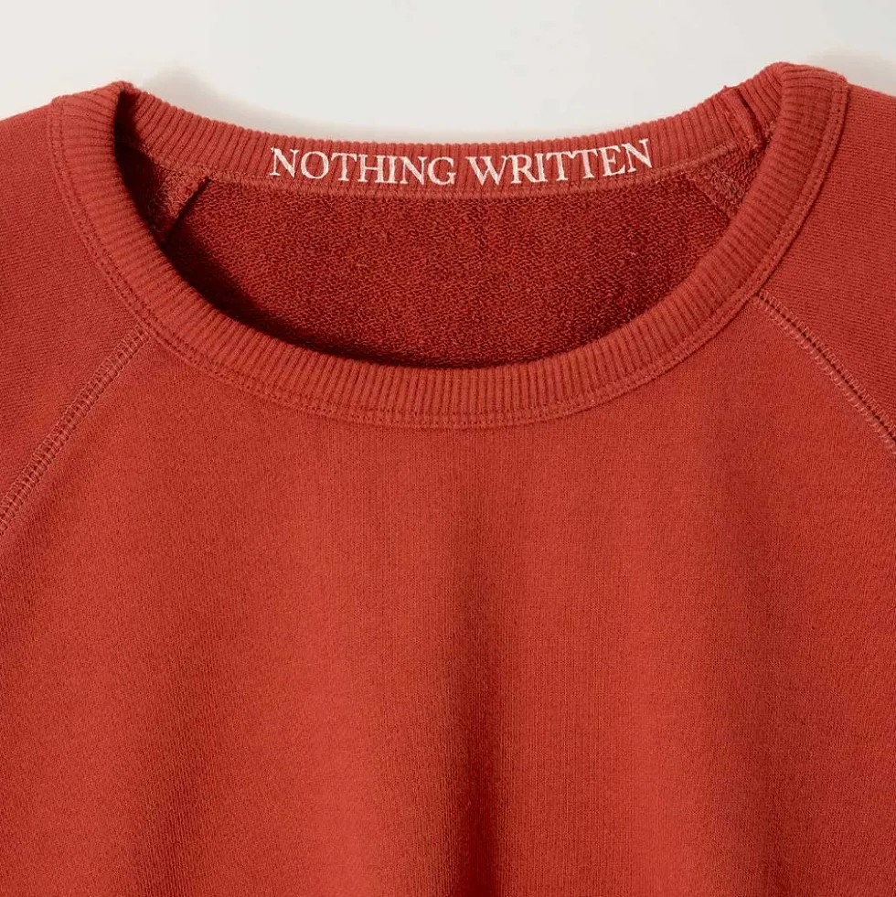 Nothing Written - Sweat ras du cou - Brique vintage