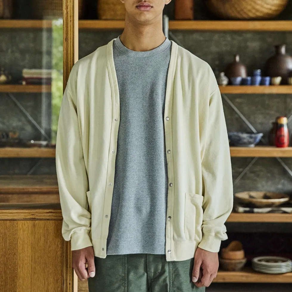OrSlow - Cardigan Terry - Jaune Pale