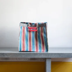 Panier carré - Rouge & Bleu