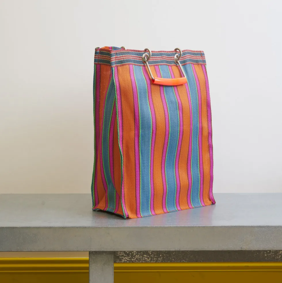 Panier Haut - Orange & Rose