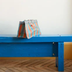 Panier rectangulaire - Orange & Bleu
