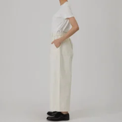 Pas de Calais - Pantalon Large Court - Ivoire