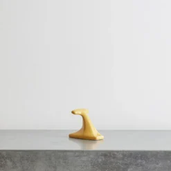 Patère porcelaine - Jaune