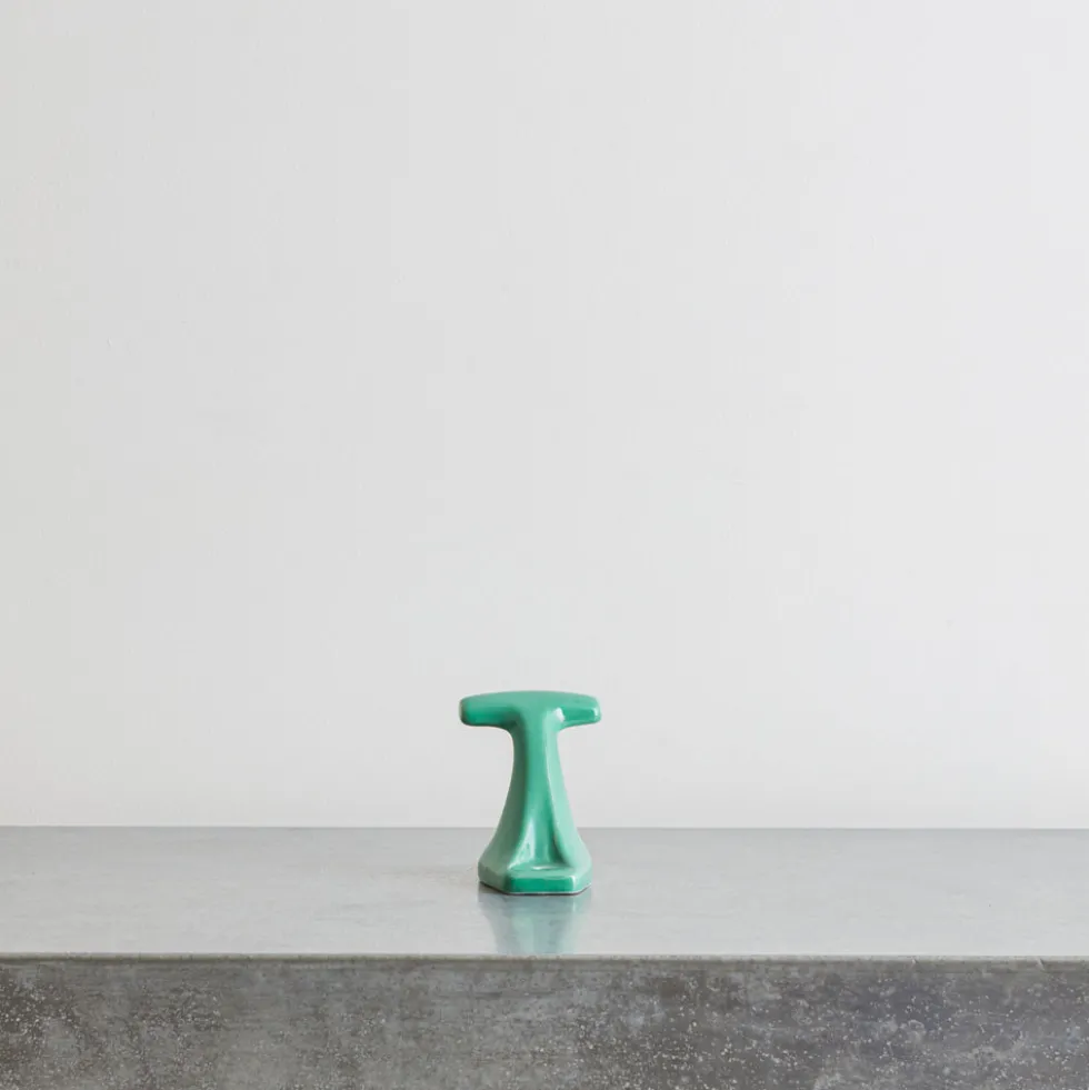 Patère porcelaine - Vert