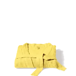 Peignoir en lin - Jaune Citronnade