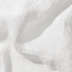Peignoir en lin - Nid d'abeille - Blanc Optique