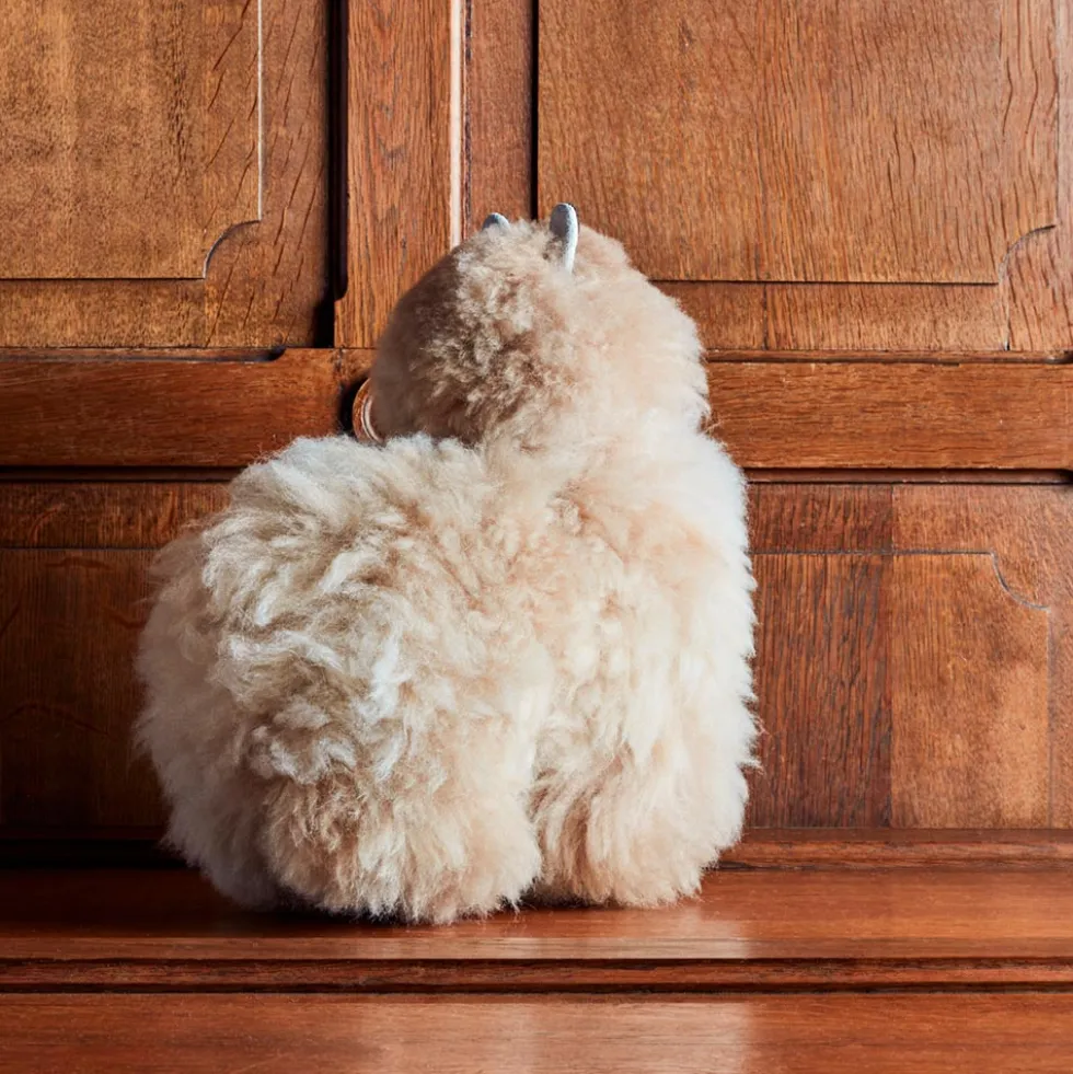 Peluche Lama en alpaga - Sandstone