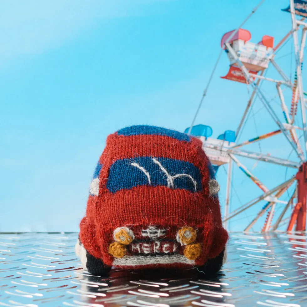 Peluche Merci en tricot - Fiat 500