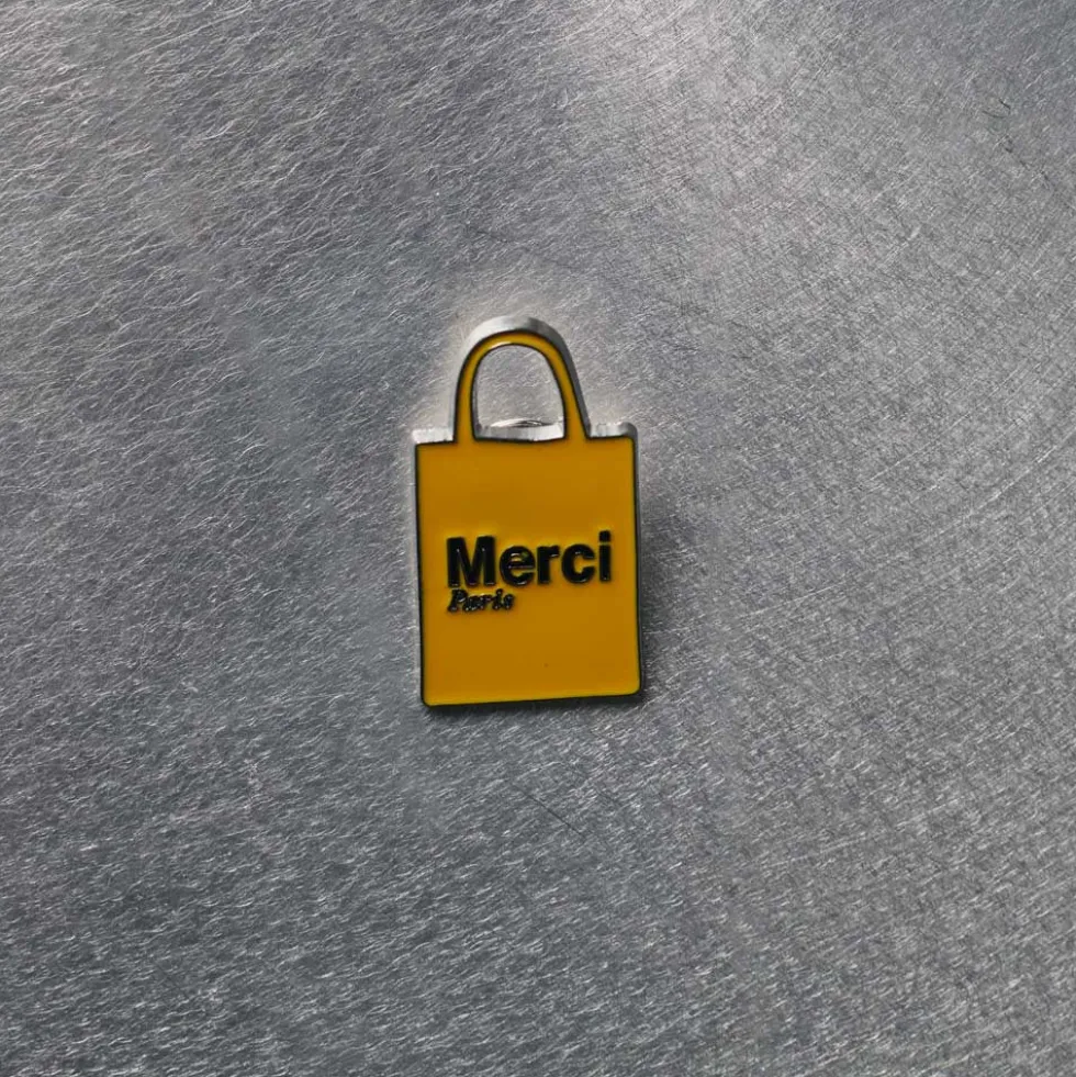 Pin's Merci - Tote bag Jaune