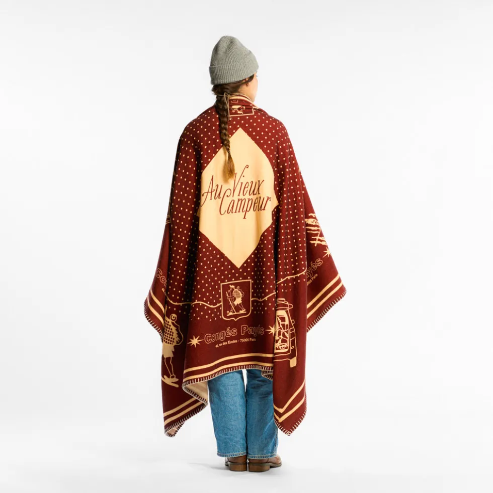 Plaid en laine Au Vieux Campeur - Logo OG