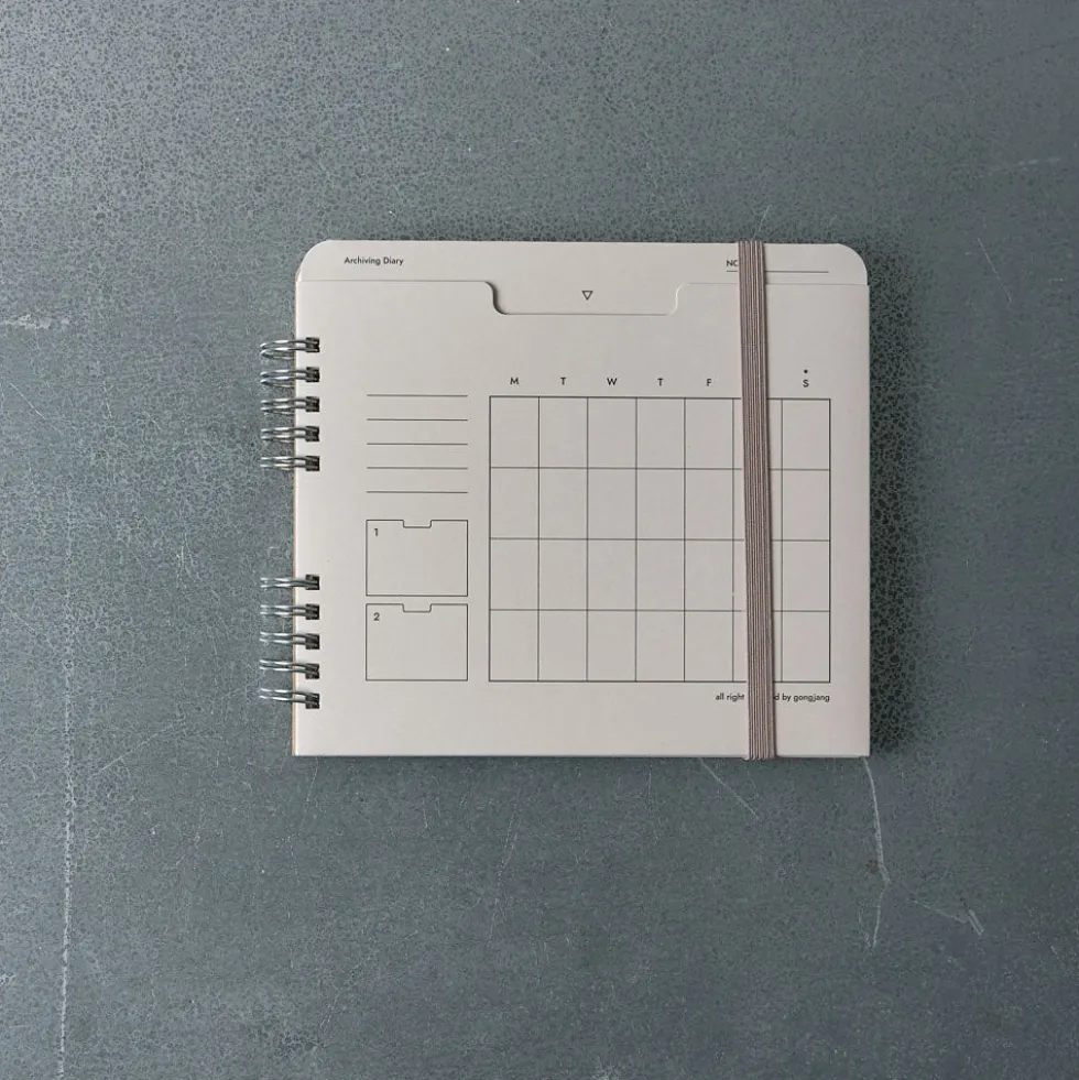 Planner 6 mois - Gris