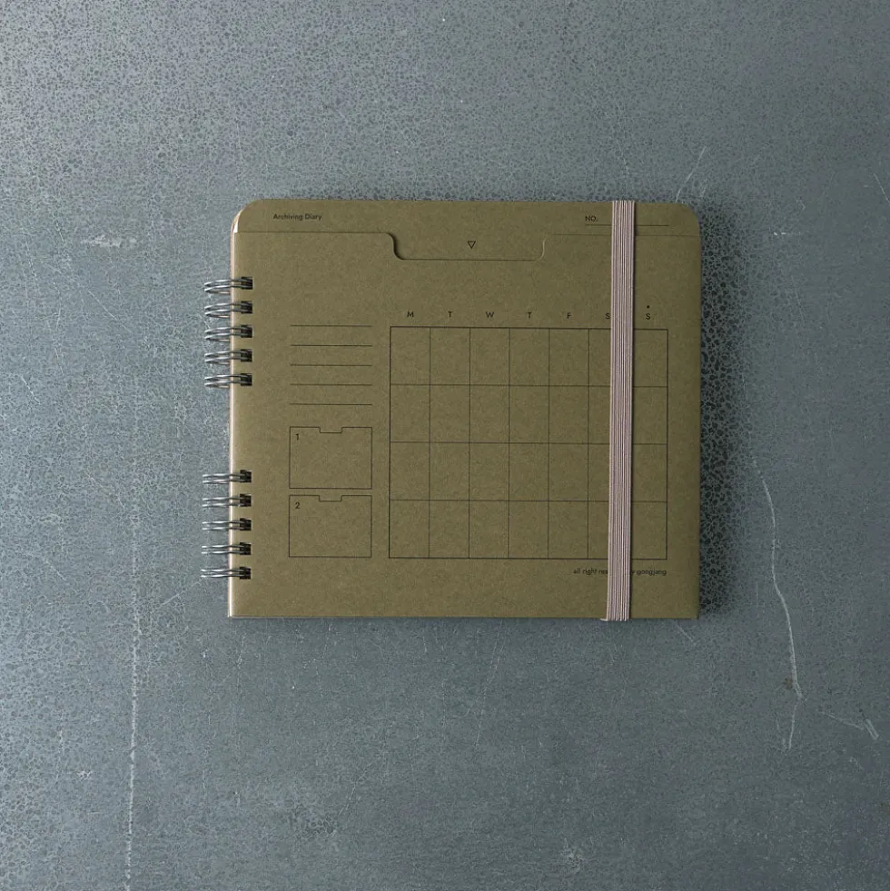 Planner 6 mois - Vert olive