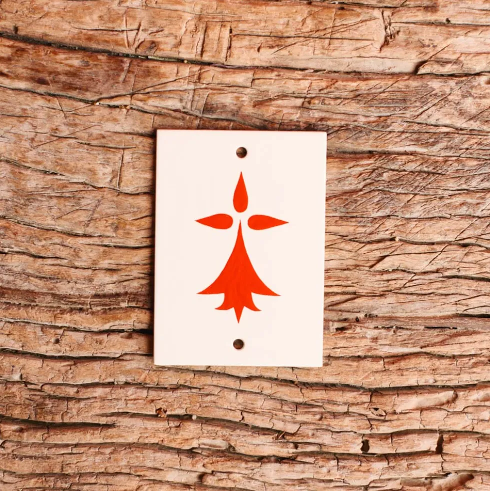 Plaque Hermine - Rouge - Matthieu Le Meur