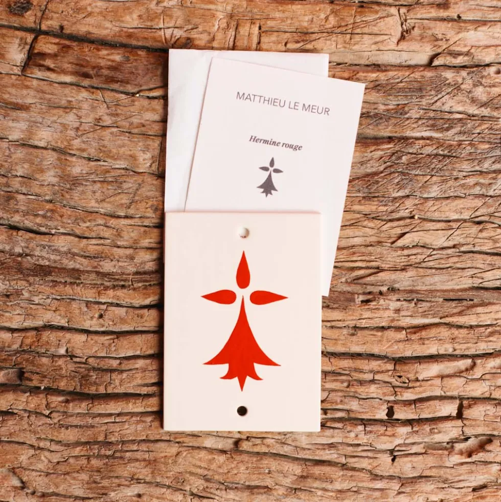 Plaque Hermine - Rouge - Matthieu Le Meur