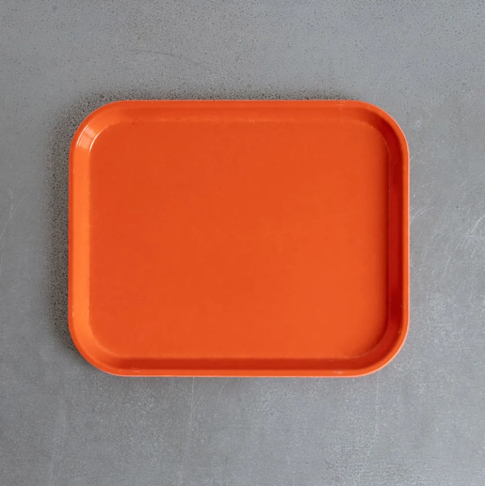 Plateau en fibre de verre - Orange Citrus