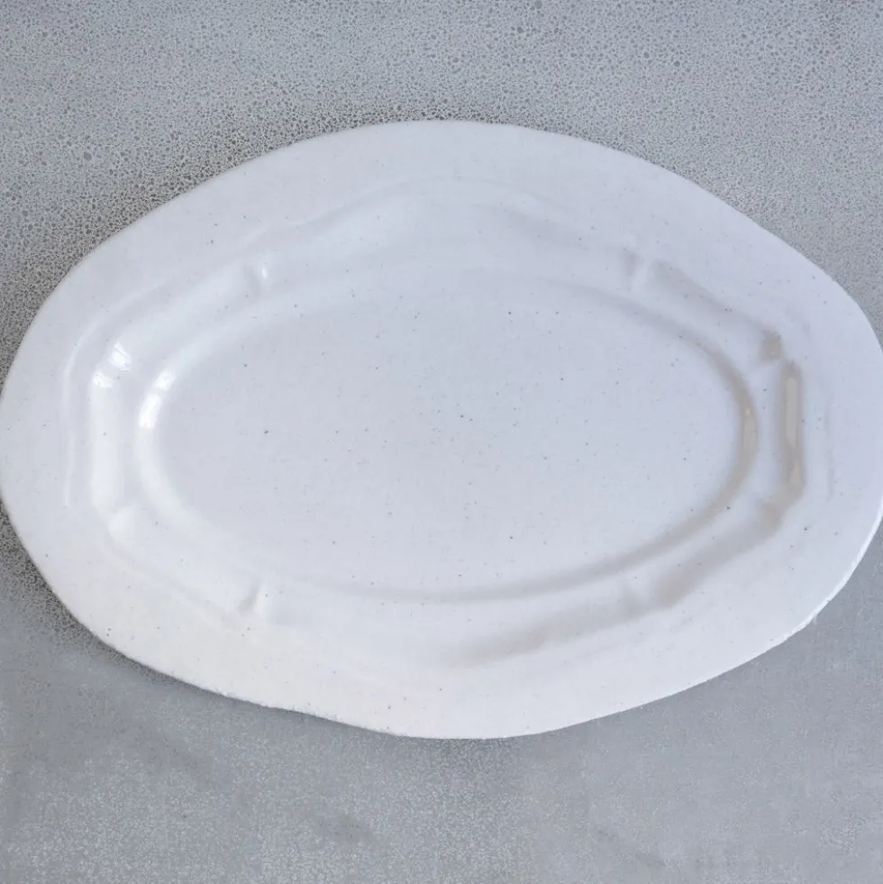 Plat oval Réfectoire - Sable Brillant