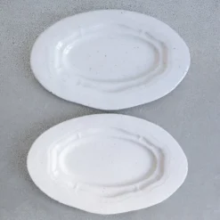Plat oval Réfectoire - Sable Mat