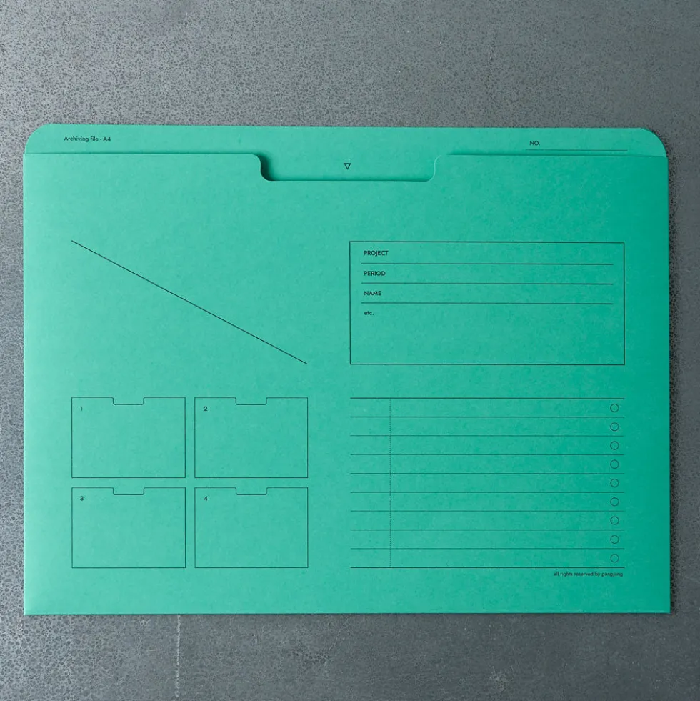 Pochette à documents A4 - Menthe