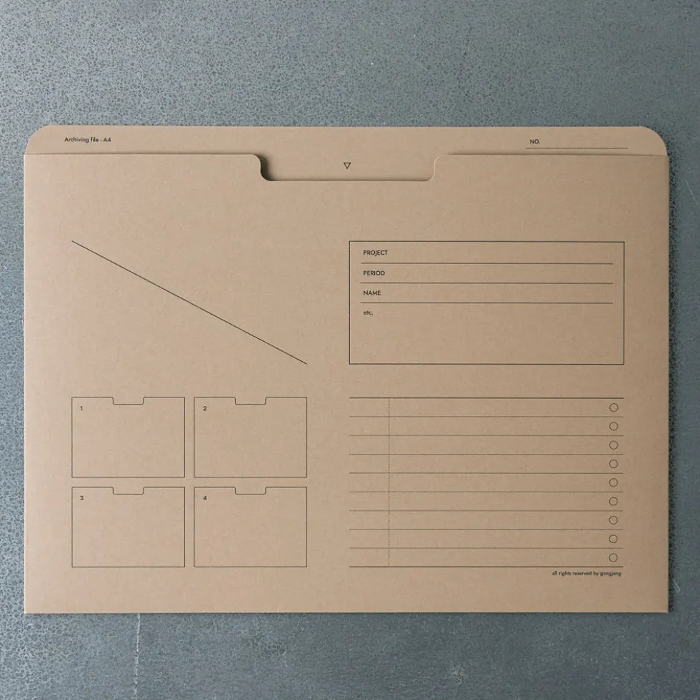 Pochette à documents A4 - Sable