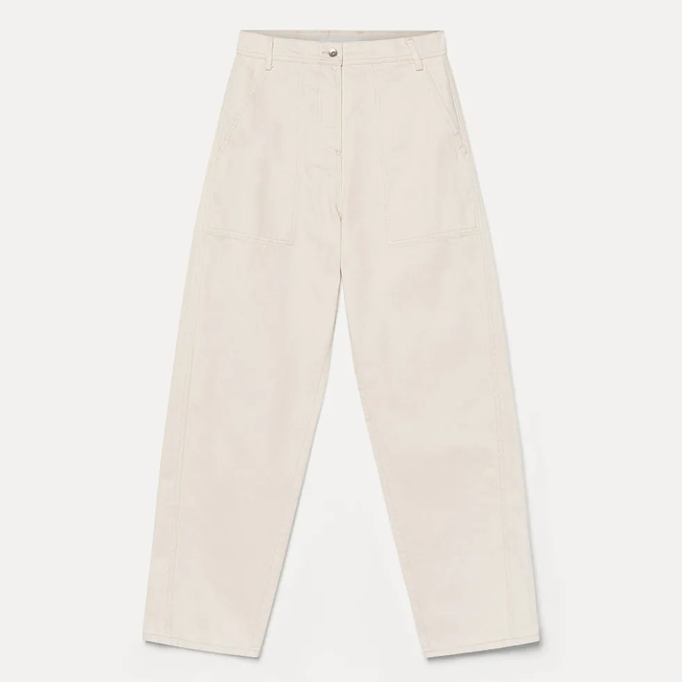Pomandère - Pantalon avec surpiqûres - Butter