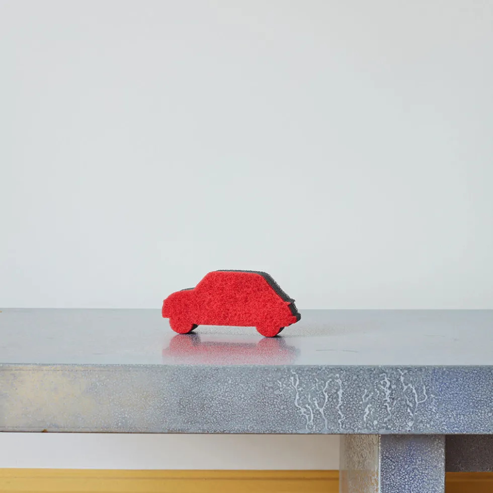 Éponge voiture Rouge