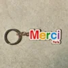 Porte clé Merci - Rainbow