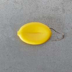 Porte clé monnaie Merci - Jaune