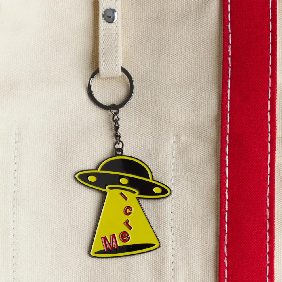 Porte-clés en métal Merci UFO - Merci