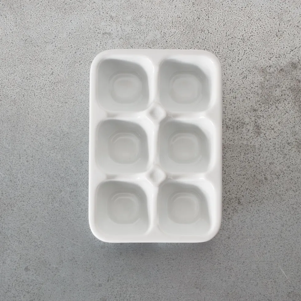 Porte oeuf X6 - Blanc