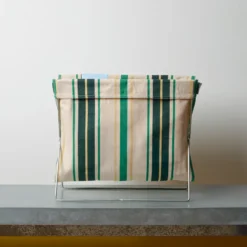 Porte-revue - Rayures Vertes