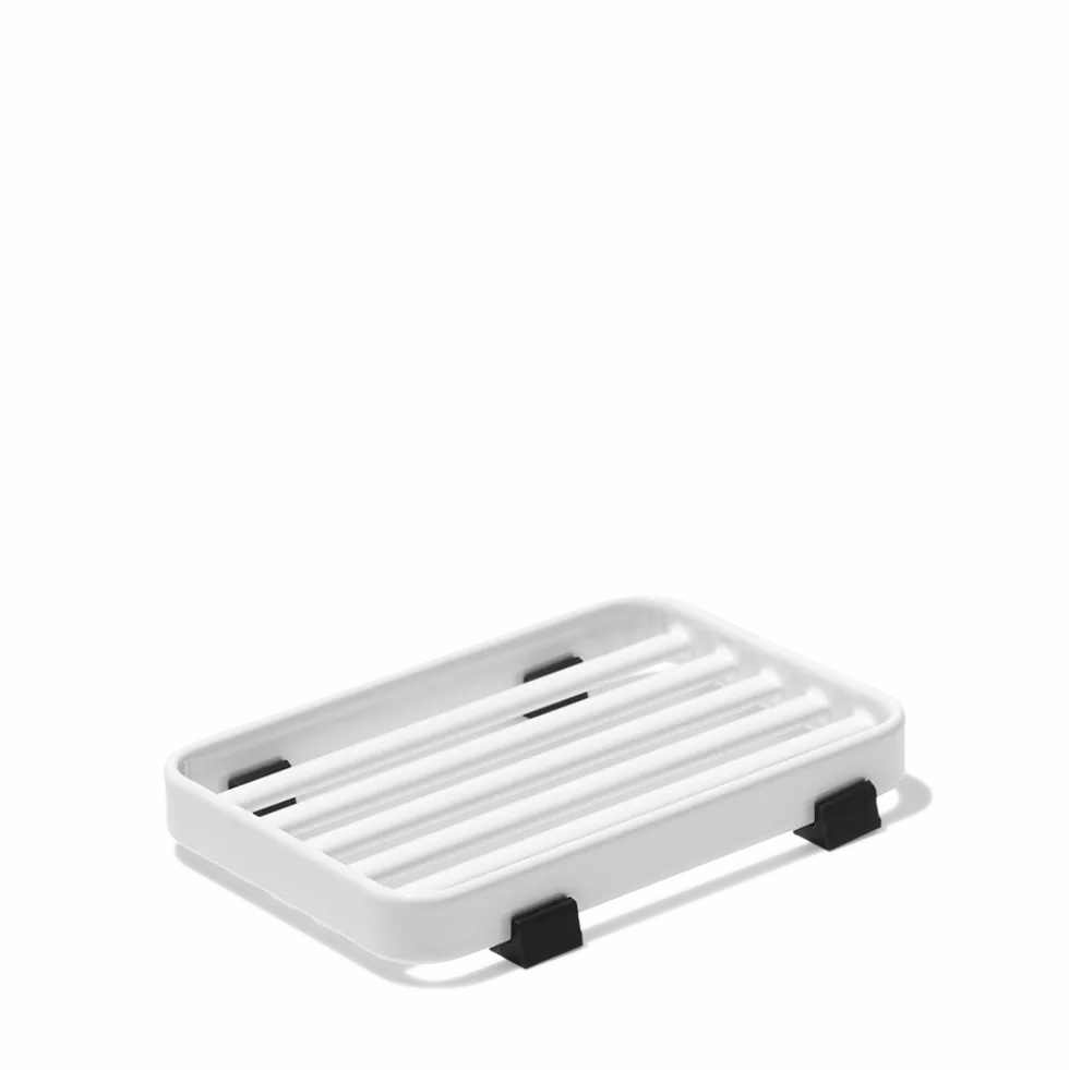 Porte-savon en métal - Blanc