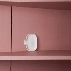 Porte-savon en silicone blanc