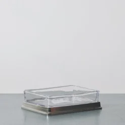 Porte savon en verre et étain - Cosi Tabellini