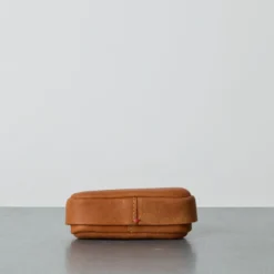 Rangement oval en cuir