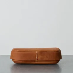 Rangement oval en cuir