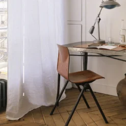 Rideau en lin lavé - Blanc Optique