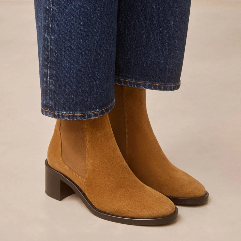 Rivecour - Bottines n°289 - Suède Ecorce