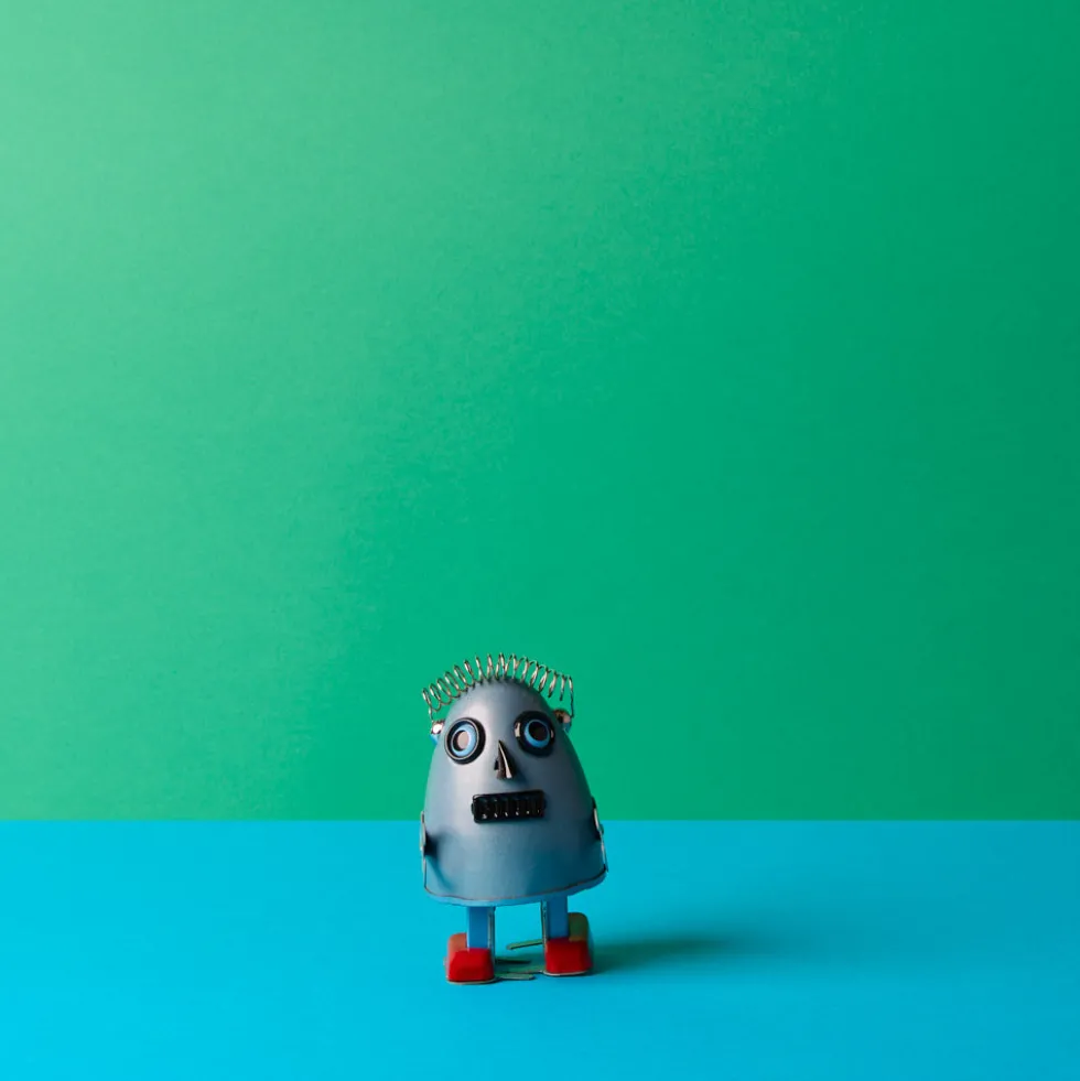 Robot Oeuf - Bleu