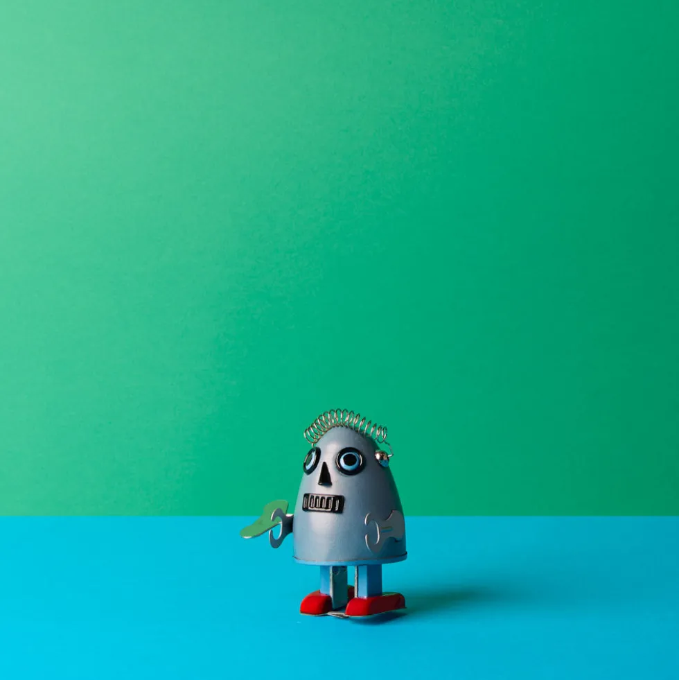 Robot Oeuf - Bleu