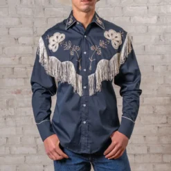 Rockmount - Chemise Fringe Western - Marine