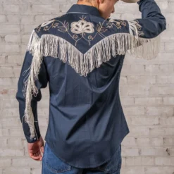 Rockmount - Chemise Fringe Western - Marine